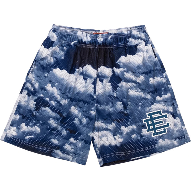 Eric Emanuel EE Pantalones cortos de malla para hombres y mujeres, pantalones de baloncesto deportivo de cuatro puntos