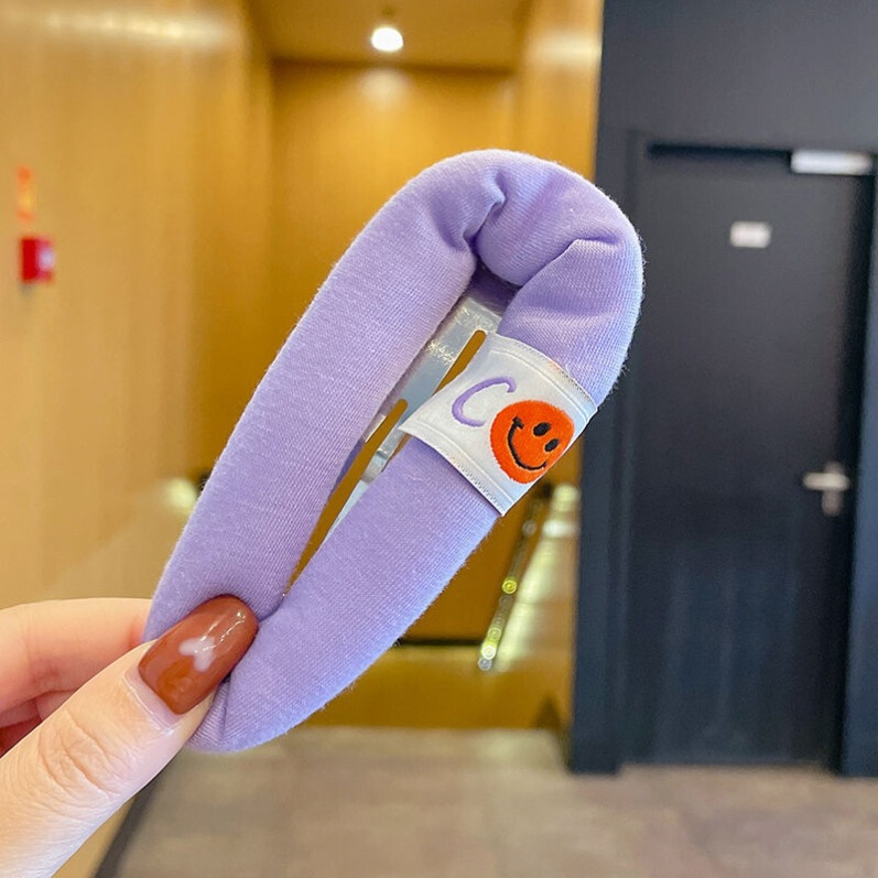 特大バブルスポンジBBクリップ 女性用洗顔前髪ヘアクリップ 前頭部ヘアピン ランニングマンクリップ ヘアアクセサリー|undefined