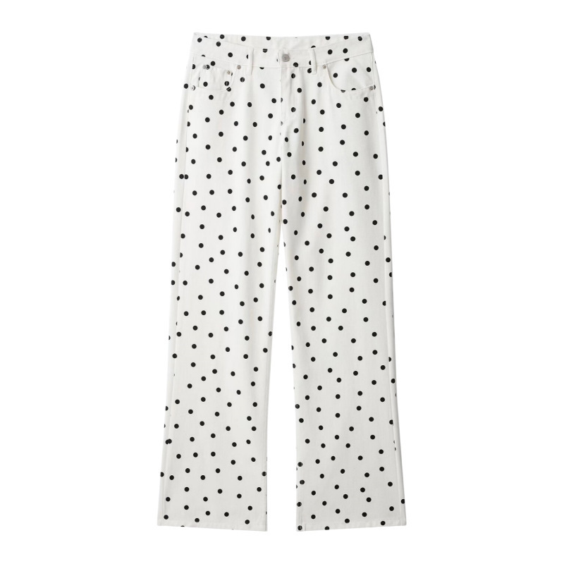 Unizera Women's Clothing 2026 Summer New Fashion Low-Waist Casual Polka Dot Straight Jeans for Women 6688032 Unizera Women's Clothing 2026 Summer New Fashion Low-Waist Casual Polka Dot Straight Jeans for Women 6688032