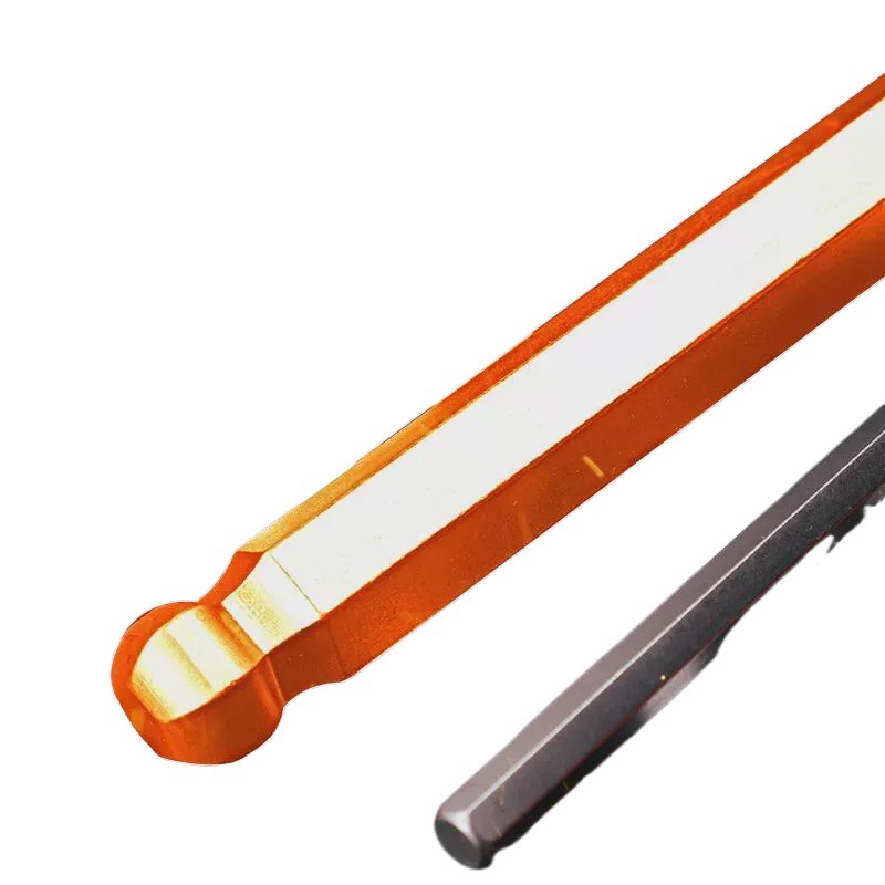 Llave hexagonal en forma de T alargada cabeza de bola plana con mango único destornillador hexagonal ahorro de mano de obra herramienta de lote de 6 ángulos internos