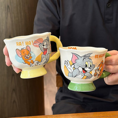 猫和老鼠陶瓷马克杯家用高颜值情侣水杯子办公室生日毕业礼物可爱