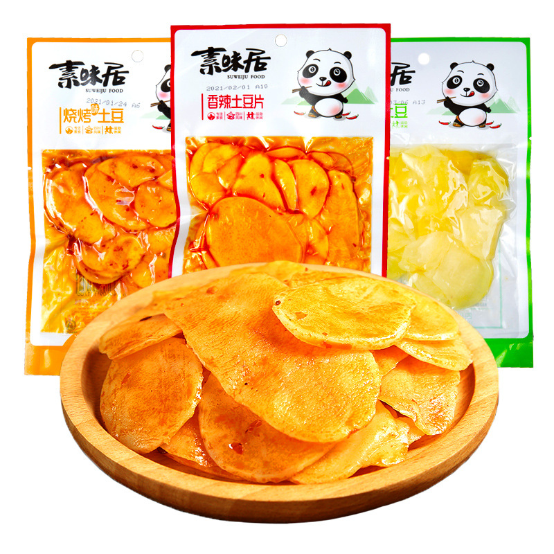 素味居山椒土豆70g80g泡椒山椒香辣下饭菜休闲小零食开袋即食素食