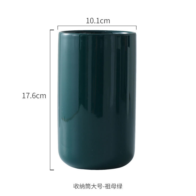 Tubo de almacenamiento grande-esmeralda brillante