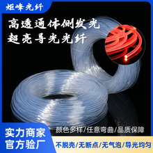超亮导光条PMMA通体侧发光光纤5mm 6mm汽车氛围灯跳绳导光线
