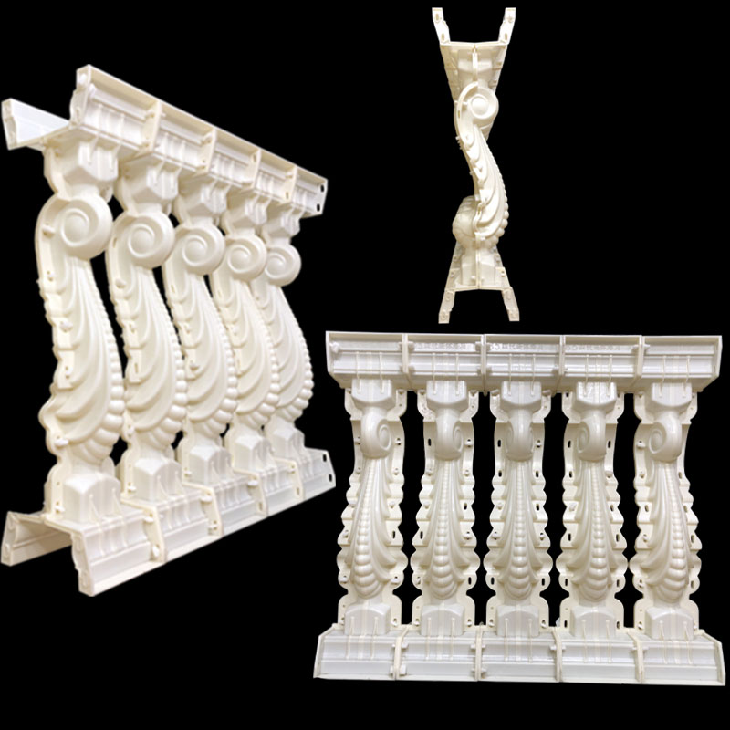 阳台栏杆建筑模具 方形欧式罗马柱 柱墩水泥立柱大门柱子柱墩模型