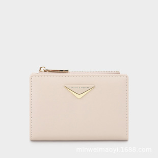 �r��V�͈D�����ٶ����X��Fashion V-Pattern Metal Bifold Wallet