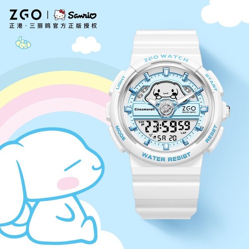 ZGO Zhenggang Sanrio student watch female Jade Gui dog junior high school watch sports waterproof multi-function electronic watch