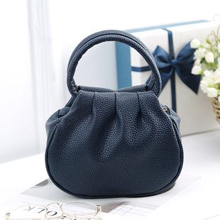 New Multi-Zipper Double-Layer Pocket Women's Handbag Small Round Bag Casual Handbag Mini Small Bag Mobile Phone Bag