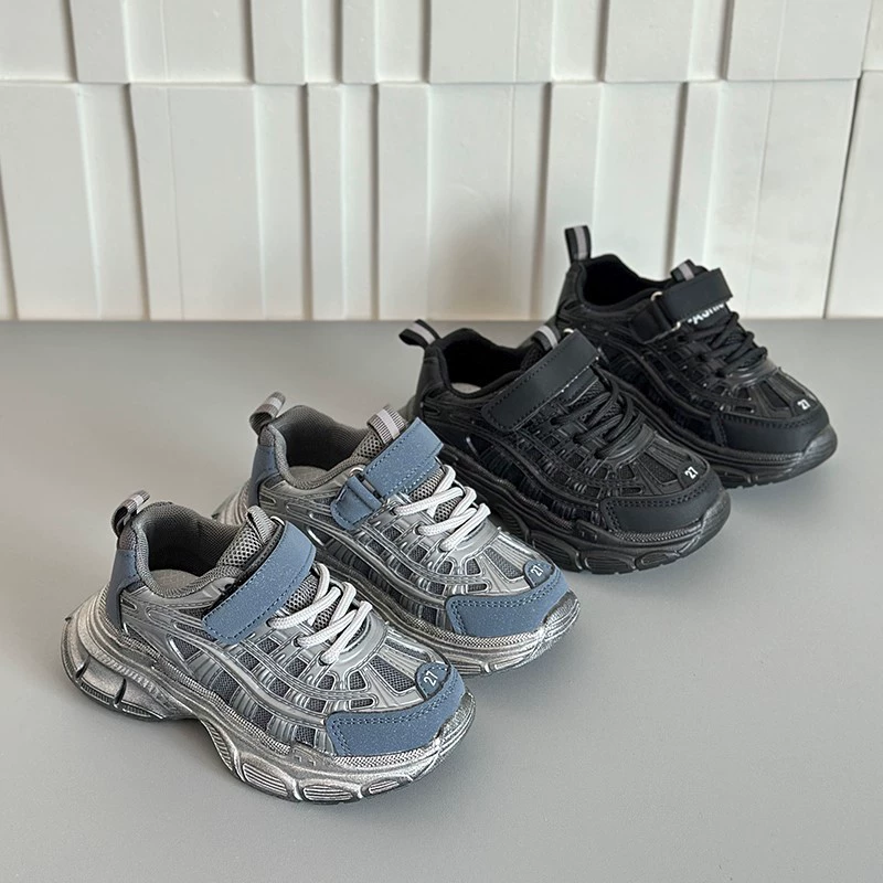 Детская спортивная обувь весна-осень 2025, новые ботинки для малышей и младенцев, повседневная обувь для детей, мягкая подошва, универсальные ботинки для мальчиков