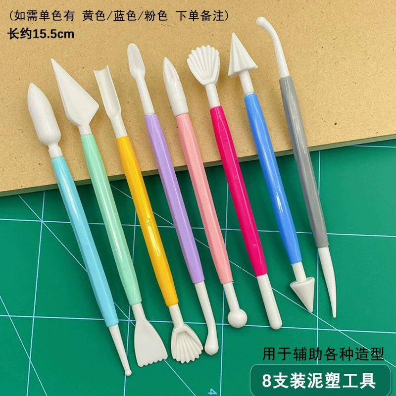 Clay handmade, tools set, ceramics, minifigure, material
