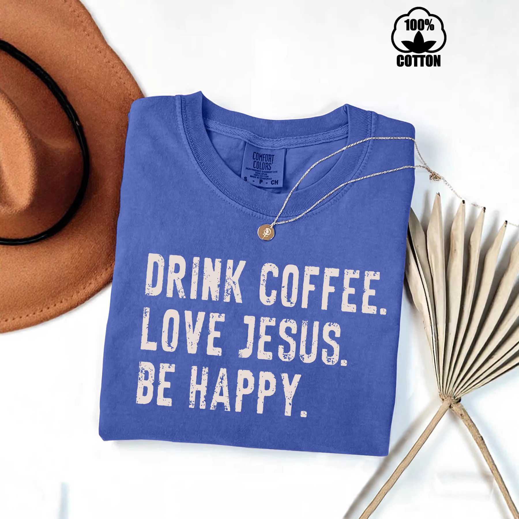 European and American Style In-Stock Round Neck Short-Sleeve Letter T-Shirt, Cross-Border Hot Sale, Pure Cotton, Washed and Vintage-Style