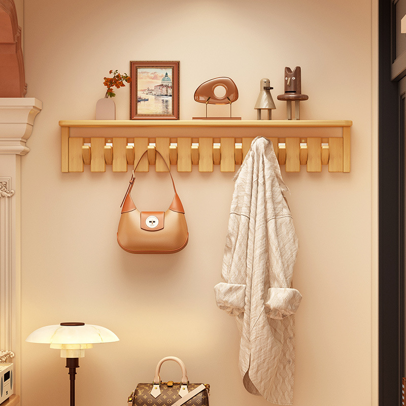 Entrance Door Piano Key Hanger Wall Hanging Perforated Living Room Home Entrance Entrance Multi-functional Creative Hook