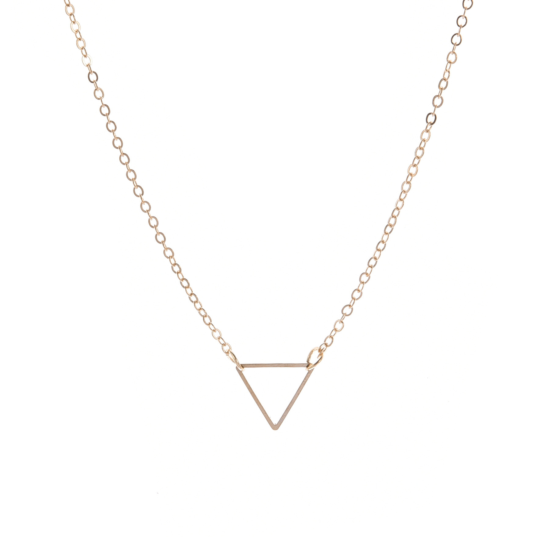 Simple Style Triangle Alloy Plating Women's Necklace display picture 3