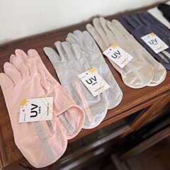 運動防曬手套男女通用春夏薄款冰絲涼感防紫外線出日本灰色防滑