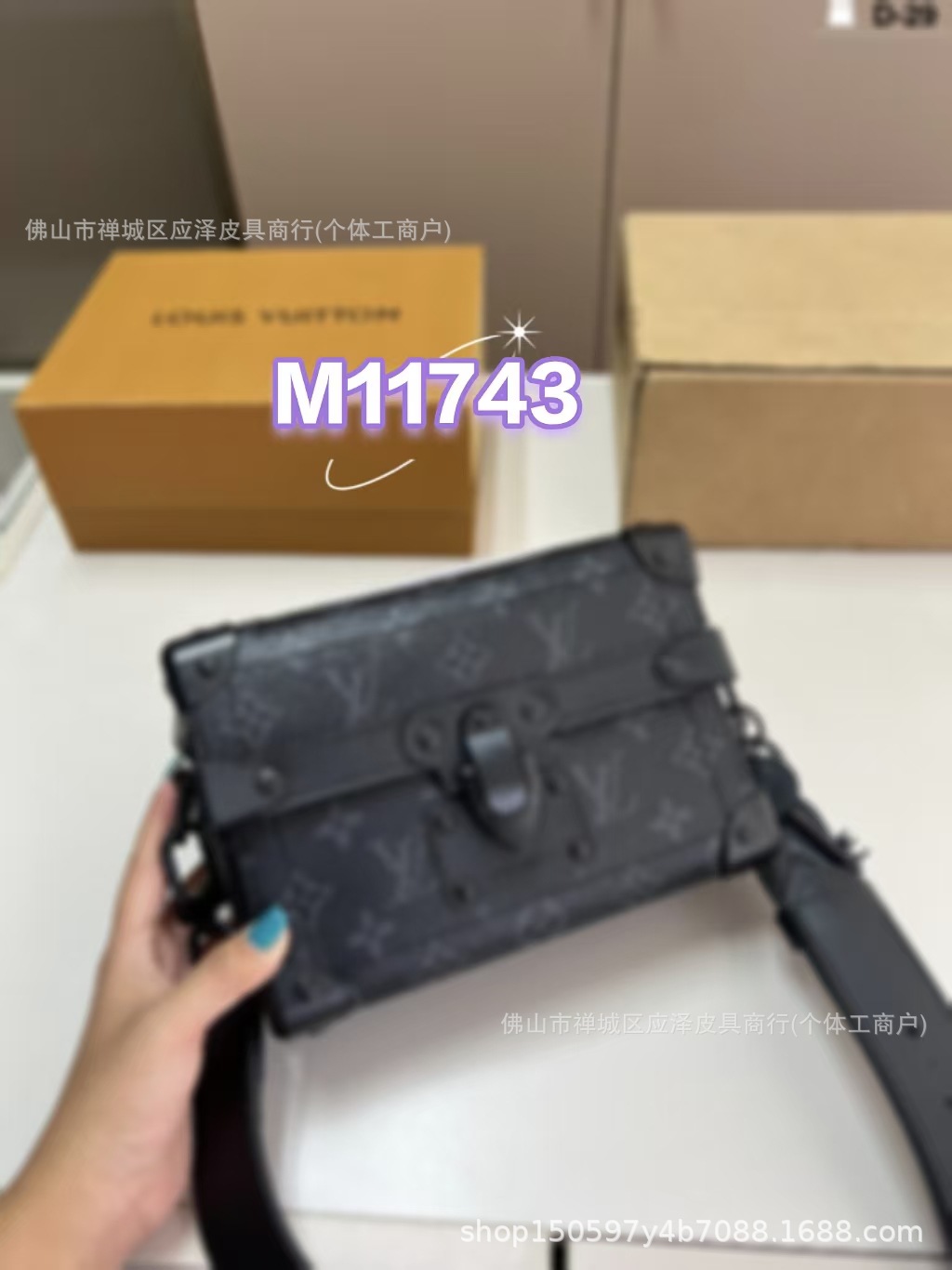 Nueva serie de flores negras samurai negro keepall bolso de cadena cartero bolso de caja bolso de hombro bolso de viaje para hombres