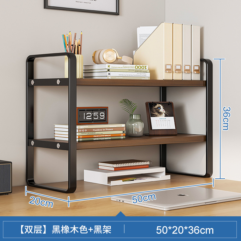 Estantería de escritorio estante de almacenamiento Mesa estante de almacenamiento en el hogar escritorio del estudiante pequeño estante de múltiples capas simple estante del gabinete