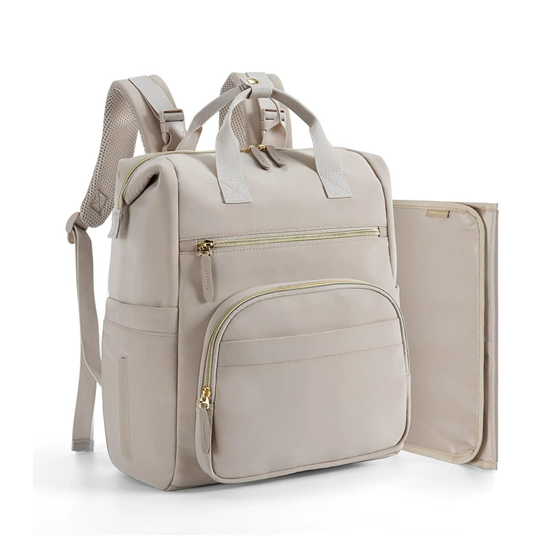 Новый легкий рюкзак для подгузников, водонепроницаемая сумка для подгузников с пеленальным ковриком и переноской для коляски