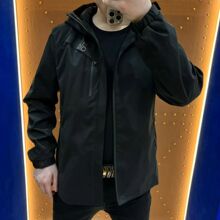 H6117男士商务外套秋潮牌新品百搭防风连帽上衣时尚气质简约夹克
