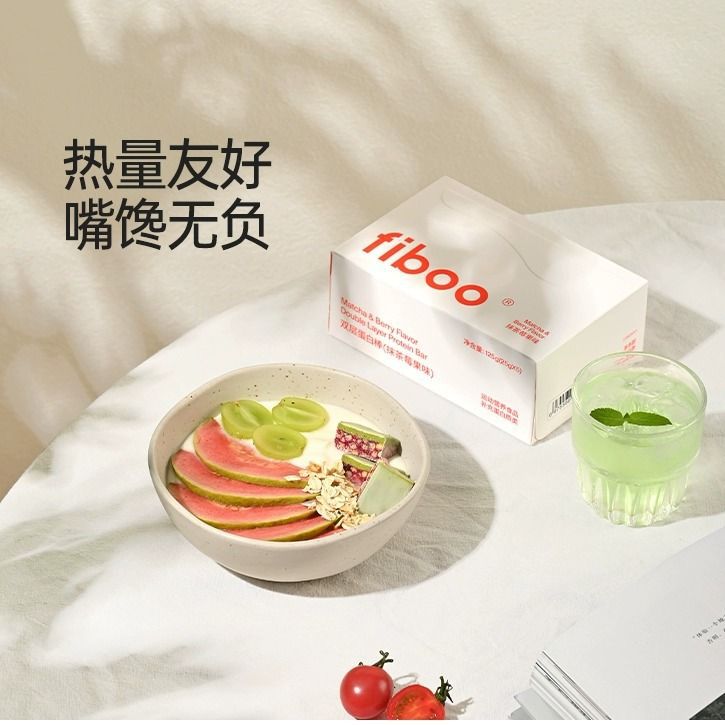 fiboo蛋白棒代餐能量棒0低無蔗糖脂肪減卡營養解饞代餐飽腹食品