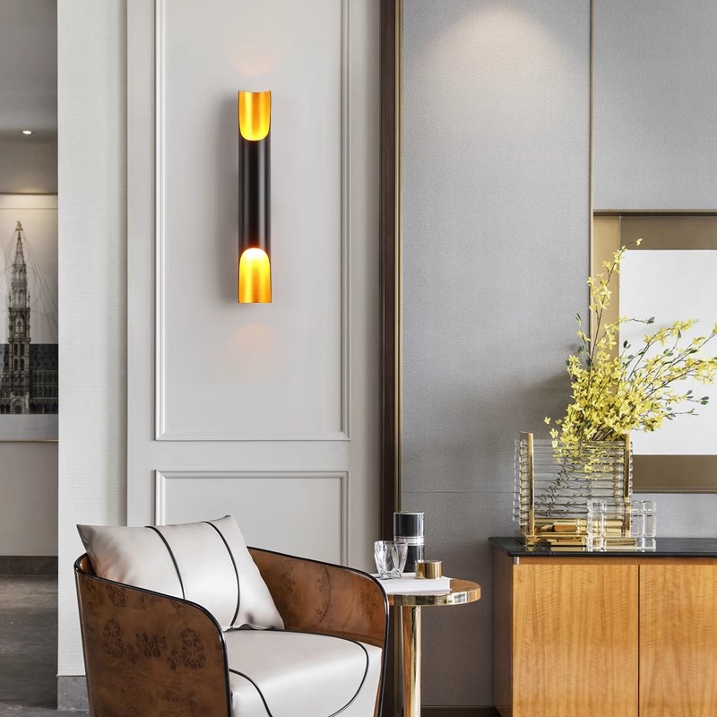 Lámpara de pared de lujo ligera transfronteriza sala de estar hotel apartamento pasillo dormitorio lámpara de noche personalidad creativa restaurante lámpara de pared de alta gama