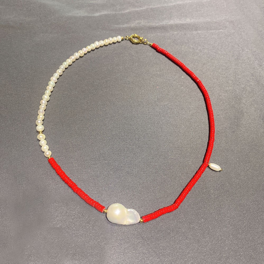 32g Weight Bracelets, Necklace Classification 2 PCS/Package Quantity Holiday, Daily Occasion Beaded, Freshwater Pearl, Titanium Steel Material Geometric Pattern Women's Gender Casual, Simple Style Style 2 PCS/Package Beaded Freshwater Pearl Titanium Steel Freshwater Pearl Jewelry Sets 15