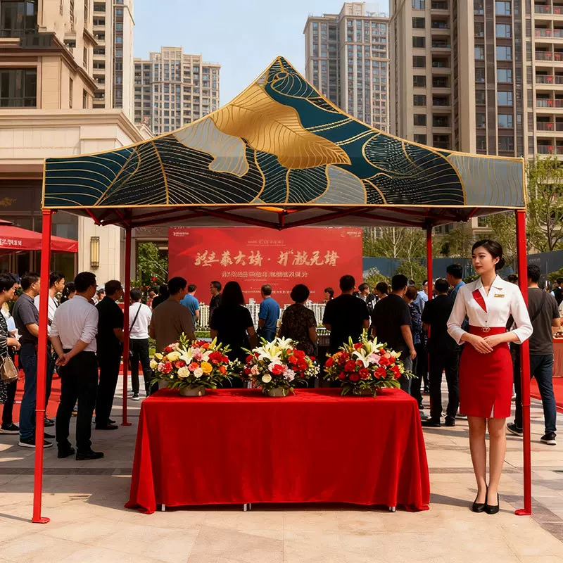 遮阳棚雨棚户外防雨蓬印logo广告折叠伸缩棚子四脚四角伞摆摊帐篷