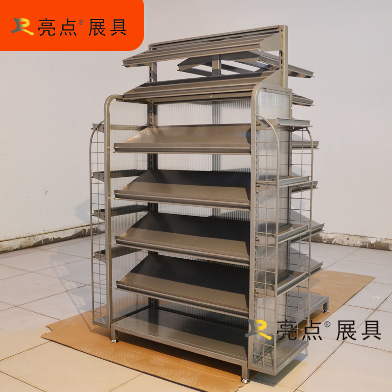 厂家直供金属展架食品饮料陈列货架广告宣传架工厂