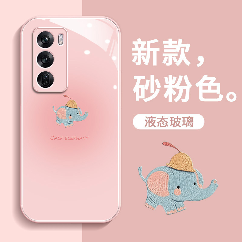opporeno13 Phone Case for Women Reno12 Glass Dumbo Hard Case All-inclusive Reno11 Protective Case 10