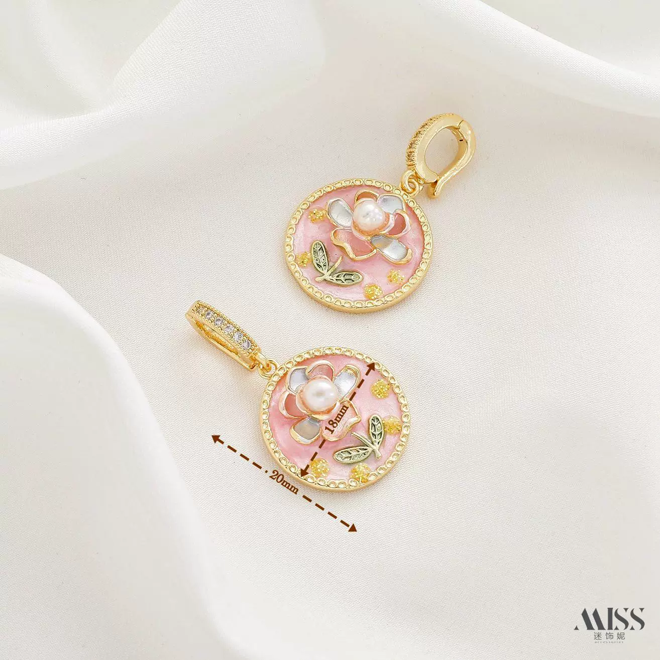 Мод pendant из органического жемчуга, свитер, аксессуар, ручная роспись, цветочная, китайский стиль, стиль высокого качества
