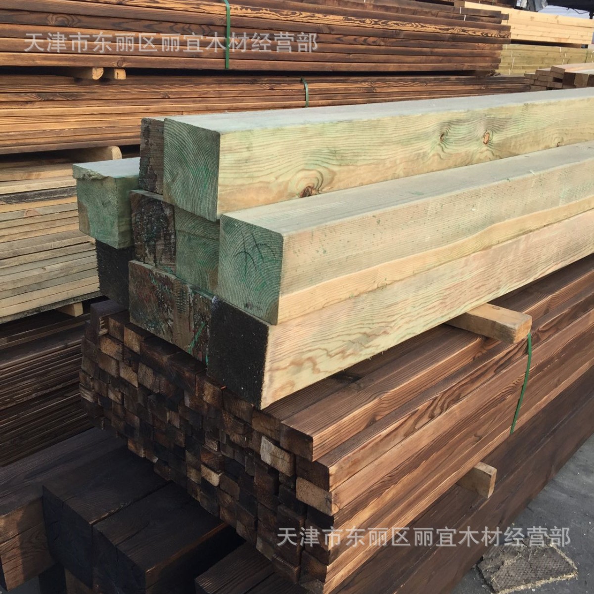 工厂直营防腐木 防潮防虫 户外围栏 阳台花架 地板工程级用材