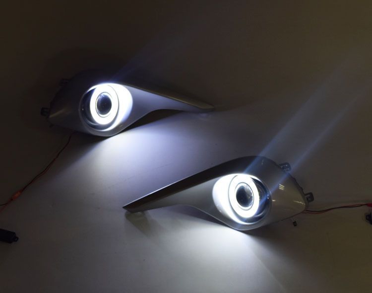 Suitable for 12-13 Highlander Daytime Running Lights Modified Fog Lights Toyota Highlander Special Led Daytime Running Lights
