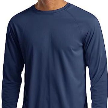 Men's Long Sleeve Shirt Upf 50+ Uv Sun Protection Sport Shirt for Hiking Running Workout Rash Guard