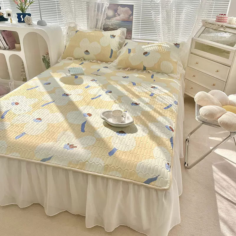 Summer silk mat, set for princess, 3 piece set