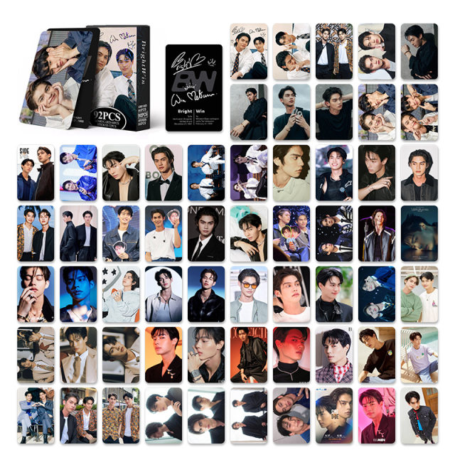アイドルグッズ BrightWin POST CARD&amp;LOMO&amp;BOOK MARK 92Pcs/Set Thailand Stars BRIGHTWIN Album Laser Lomo Card