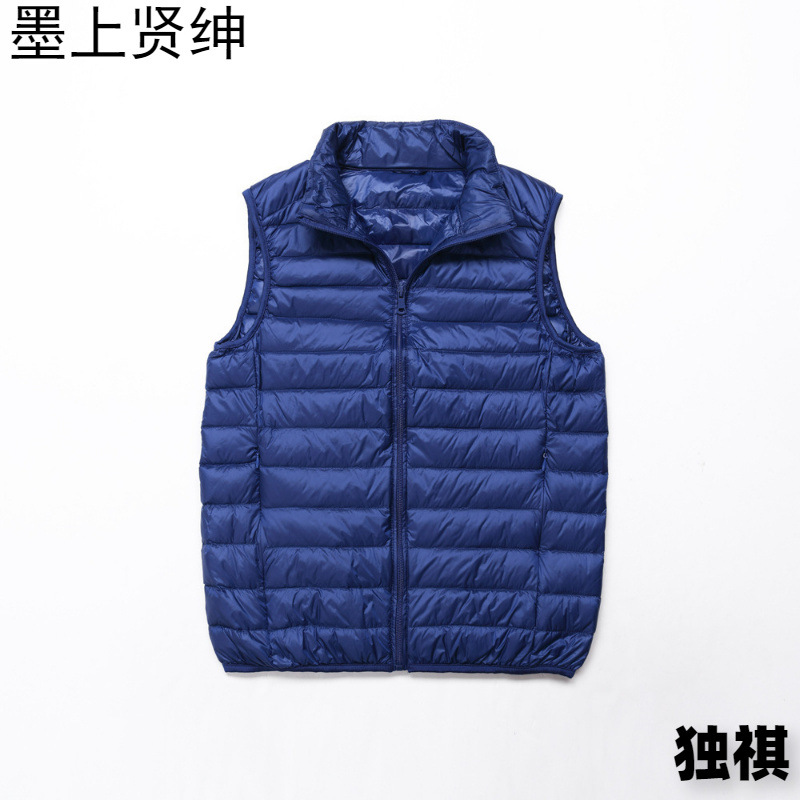 2023 otoño e invierno nuevo estilo chaleco de algodón de plumón ligero chaleco de algodón para hombre chaleco de algodón de talla grande chaqueta de plumón modelos de pareja