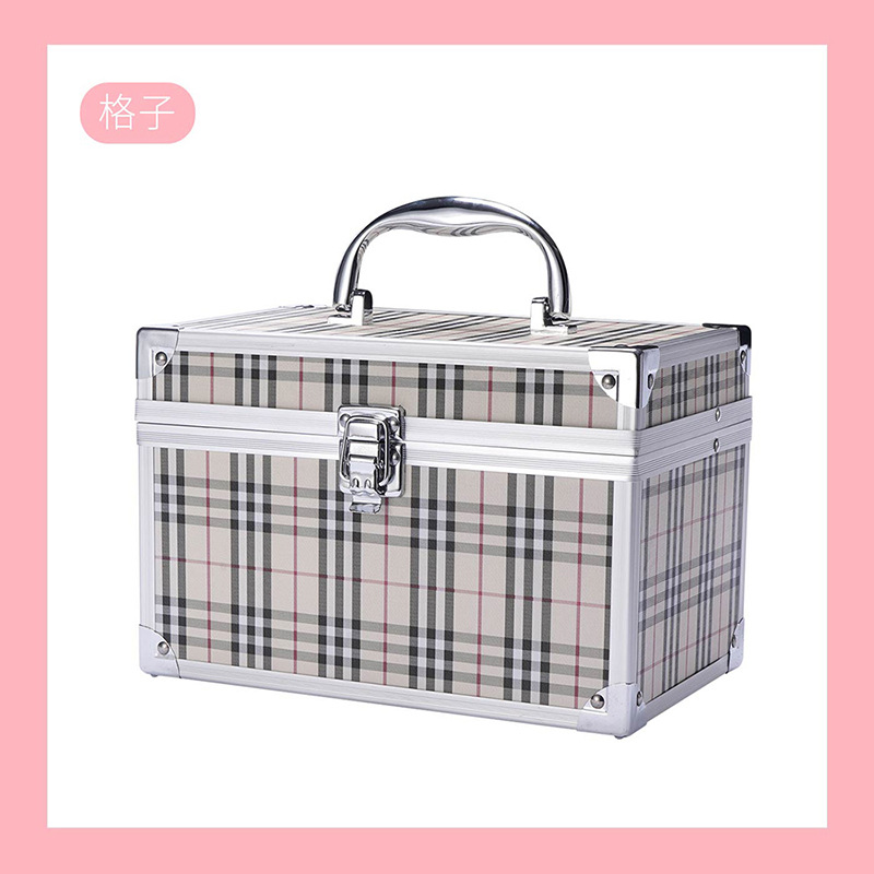 Juego profesional de orejas y masaje de pies KTV caja de herramientas práctica caja de cosméticos con espejo de doble capa abierta única caja de almacenamiento de pestañas de belleza