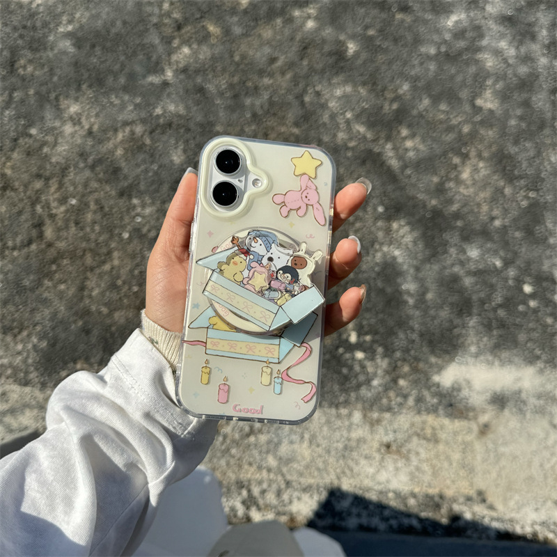 Caja de regalo Shaker Puppy Magnetic Rental para iPhone16ProMax Funda para teléfono móvil 13 Apple 15 Nuevo 14