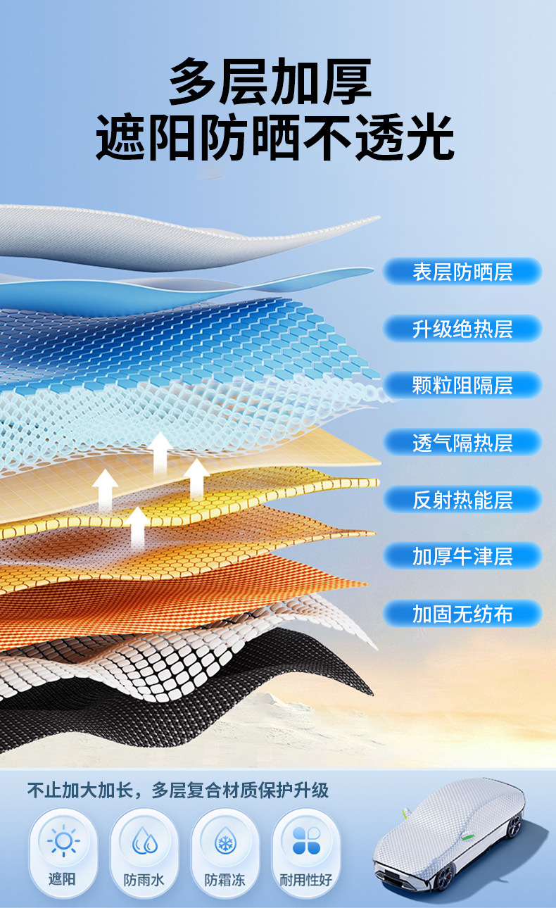 Car Cover Full Snow Cover Front Windshield Winter Anti-freeze Sunshade