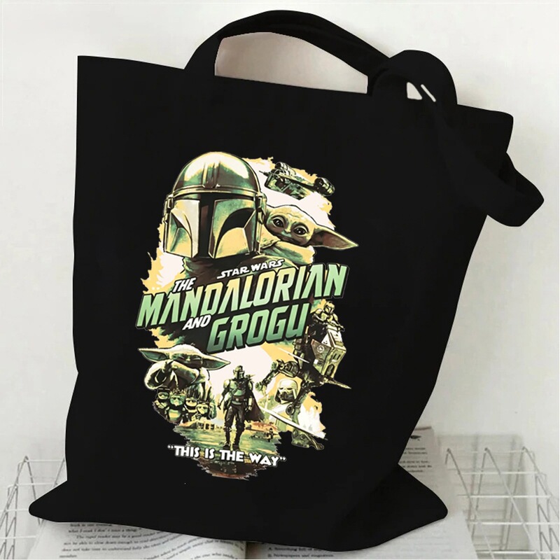 2026 Movie Merchandise Star Wars Printed Tote Bag for Men and Women, Outdoor Casual Shoulder Bag