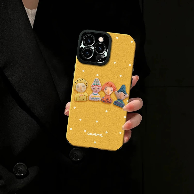 ドーパミン人形型ハンドバッグ、レザー製、Apple/OPPO/Huawei/Vivo/Xiaomi対応、インスタ映え、女性向け、ストラップ付き|undefined