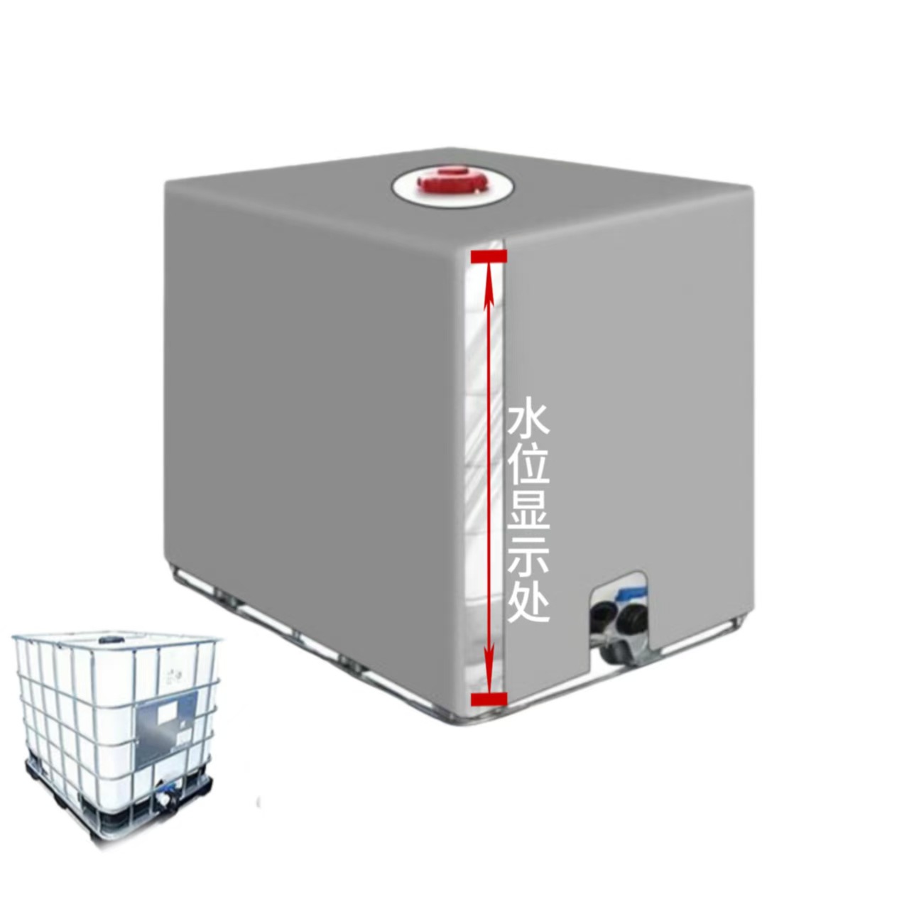 Transfronterizo IBC tonelada cubierta de tanque de agua al aire libre gruesa tela oxford impermeable tanque de almacenamiento de agua protector solar cubierta protector de polvo personalizada