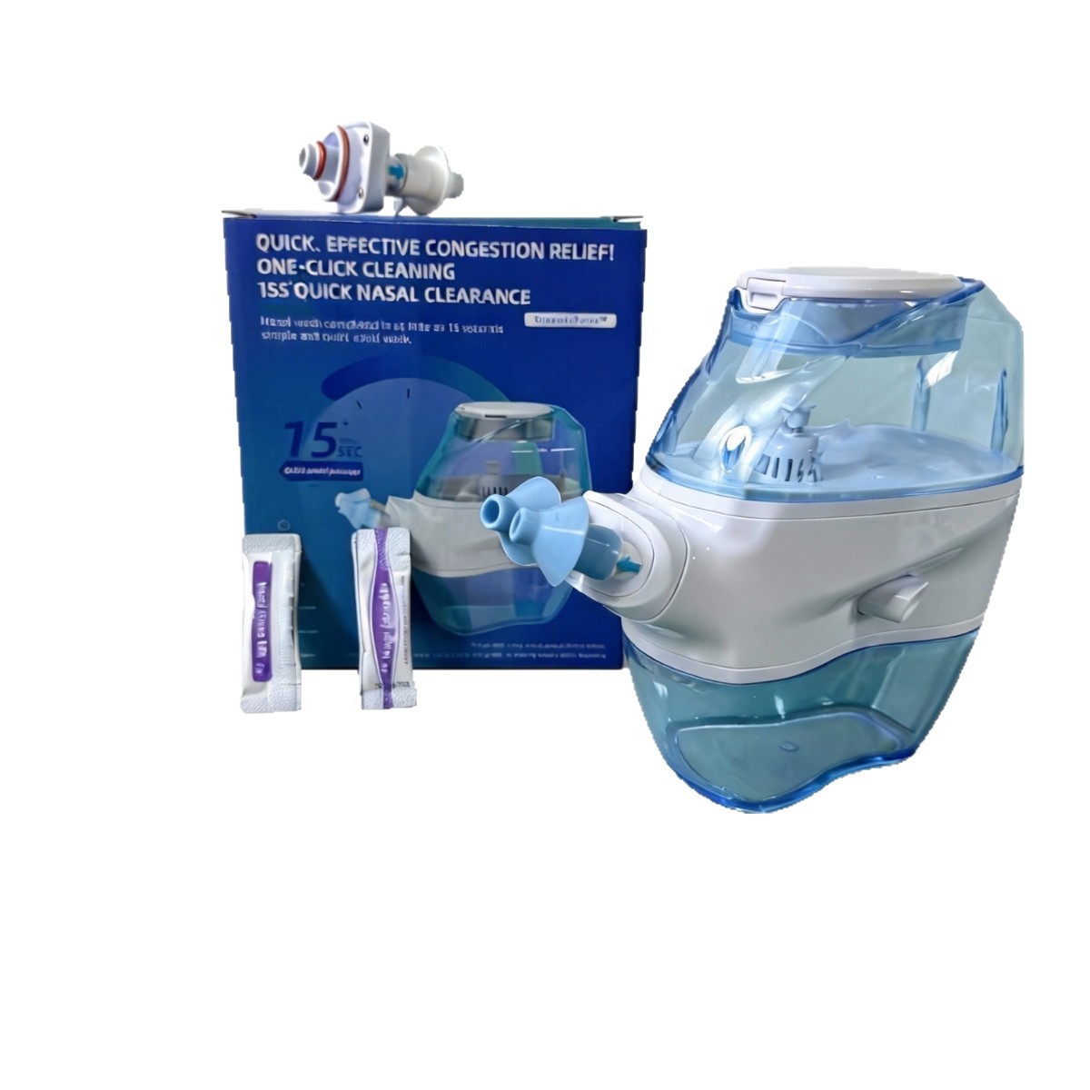 Ceremonia de monitoreo de presión negativa transfronteriza enjuague nasal eléctrico para adultos y niños obstrucción nasal rinitis inhalación doméstica