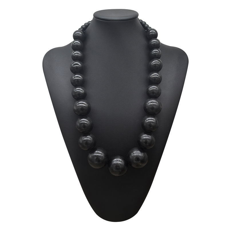 クロスボーダー新品木ボール単層手作りビーズネックレスレディース多色卸necklace wood|undefined