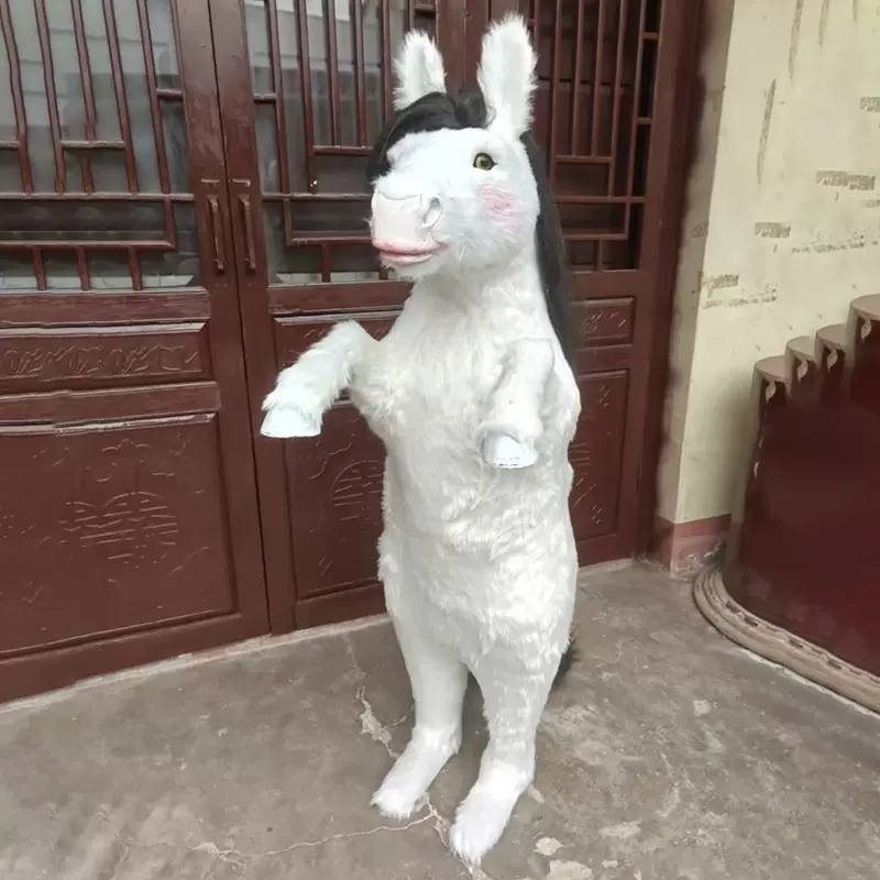 仿真站立小马造型户外景区装饰摆件影楼拍摄道具公园景观橱窗摆件