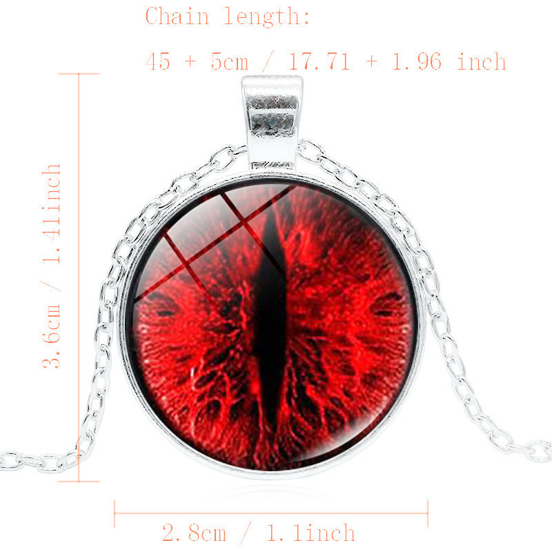 Vintage Style Cat's Eye Glass Leather Rope Zinc Alloy Plating Unisex Pendant Necklace display picture 2