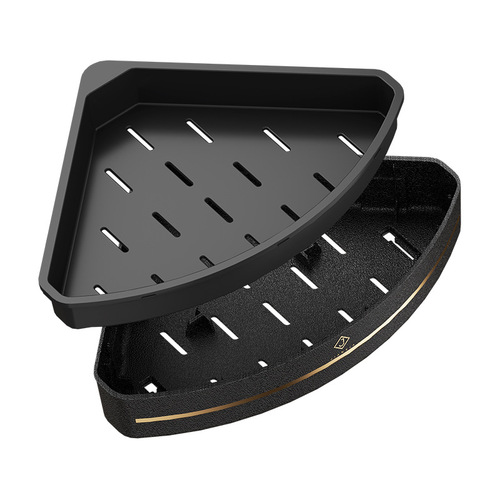 Rectangular triangle storage rack kitchen punch-free wall-mounted household seasoning bottle storage rack tool rack chopstick cage
