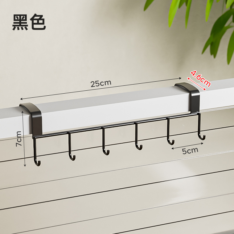 단일 행 후크 4.6cm 검정색