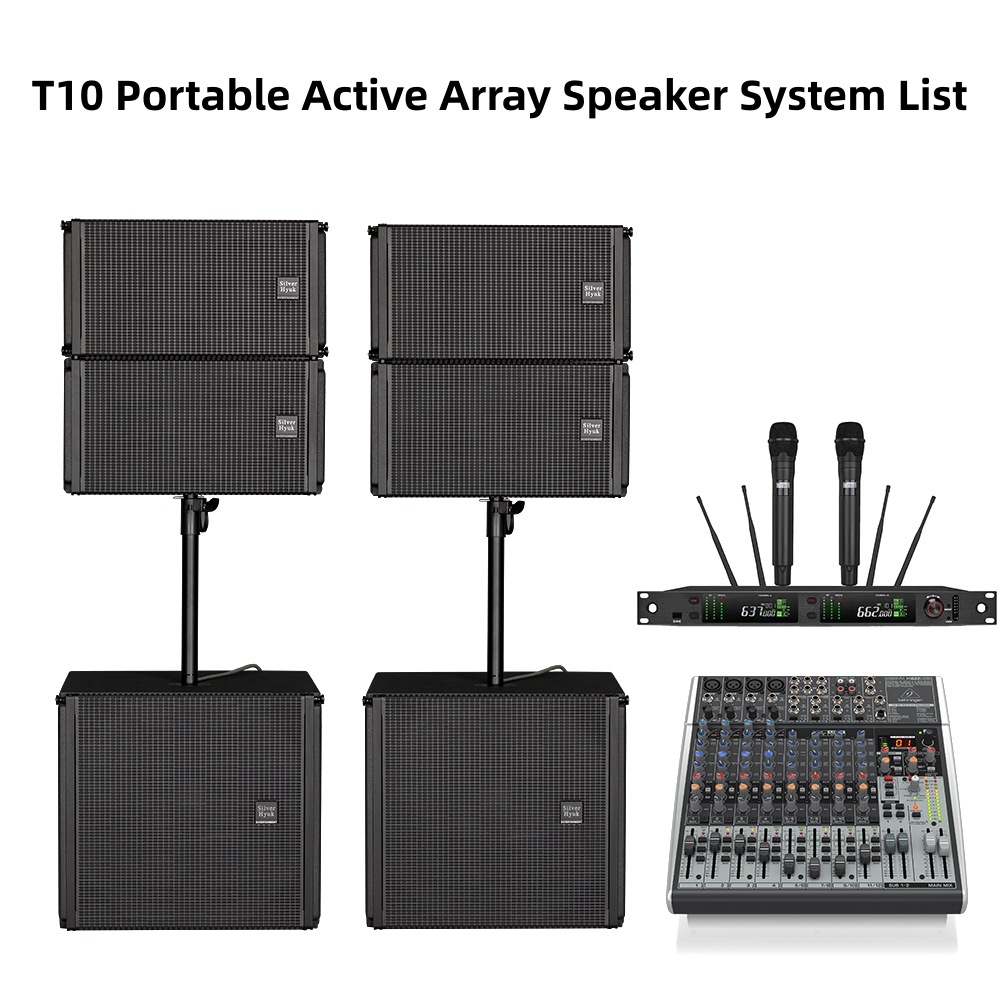 Mayorista portátil conjunto de sonido de matriz de línea activa dj disco al aire libre equipo de sistema de sonido profesional conjunto completo