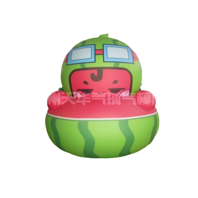 Publicidad inflable sandía inflable modelo de simulación de aire cerrado fruta vegetal dibujos animados modelo inflable