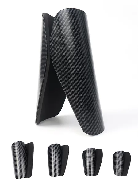 Cross-border football carbon-pattern shin guards for professional competition and training, sports protective gear, calf guards, shin plates, insert plates, customizable